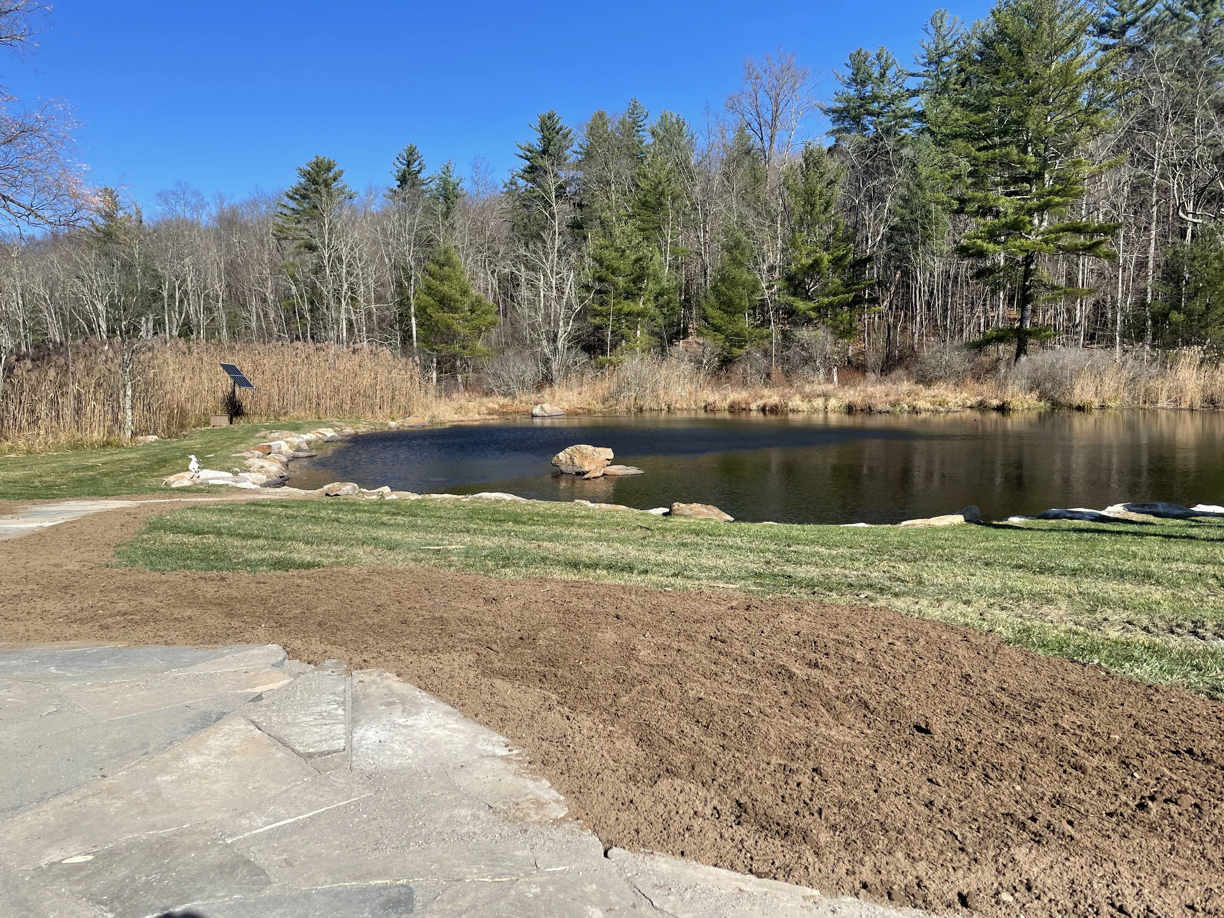 The owner-operator of Lodge Earthworks, Rob Lodge, operating a piece of heavy equipment or showcasing a project he has worked on.