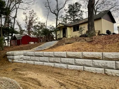 The owner-operator of Lodge Earthworks, Rob Lodge, operating a piece of heavy equipment or showcasing a project he has worked on.